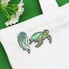 Ocean Friends Grandpa Turtle & Jellyfish Brooch: Animal Companions Badge