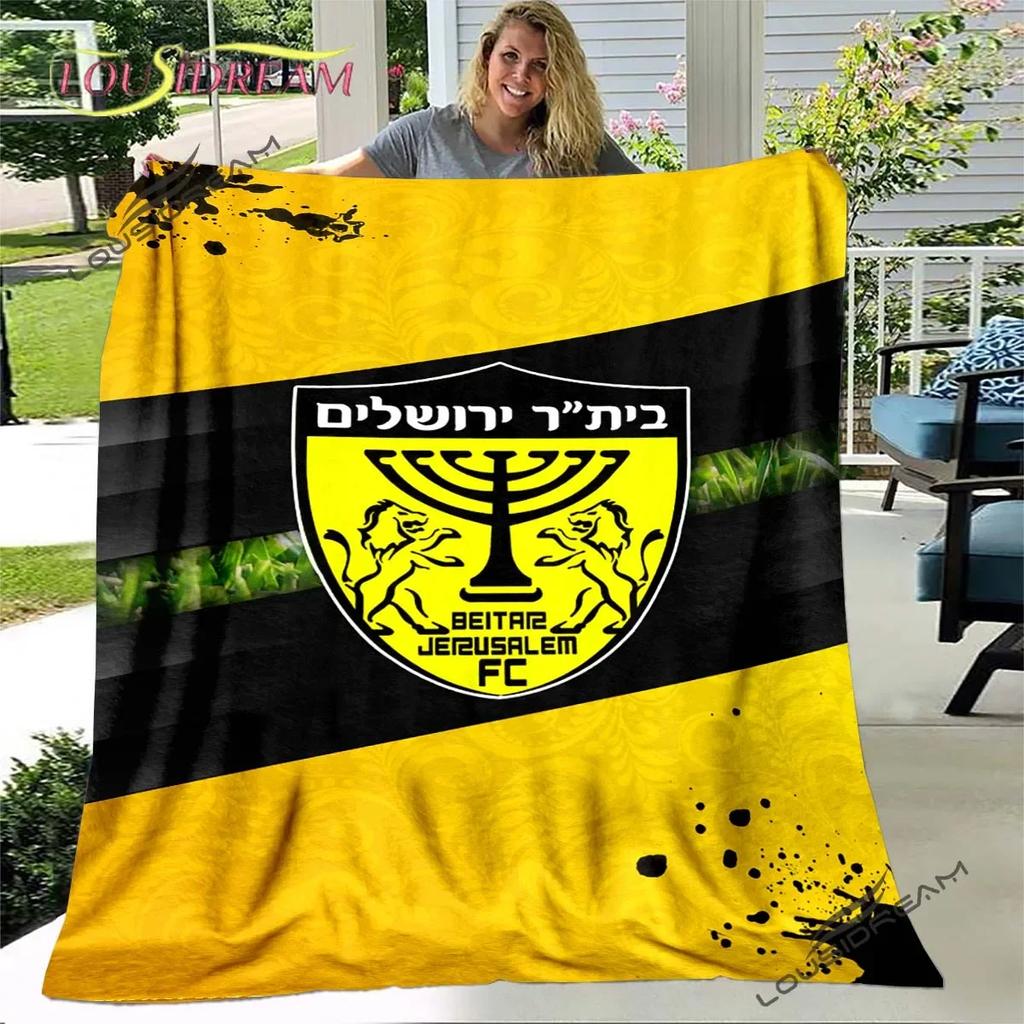 Beitar Jerusalem Fc Plaid Kids Gift Plush Bed Cartoon Cute Bedding Home Decor Throw Blanket Football Cover