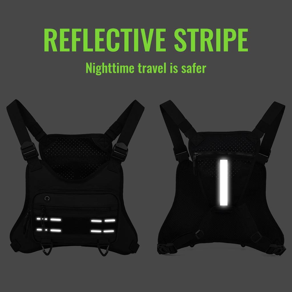 Chest Vest Holster Adjustable Anti-Theft Multi-Functional for Workouts Cycling Hiking Motorcycle Accessories
