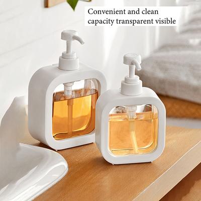 Refillable Soap Pump Dispenser Empty Bottle Dispenser With Press Pump For Soap Shampoo Shower Lotion  Hand Shampoo Bottles Soap