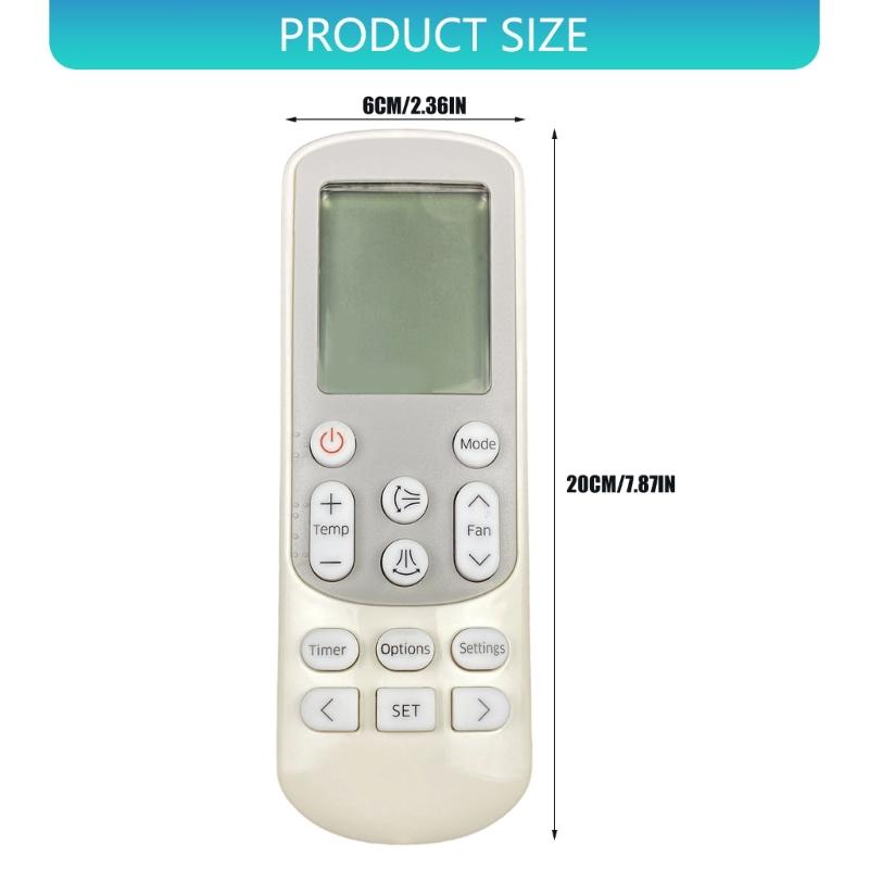 Ergonomic Air Conditioner Remote Controller For SS1001 Durability ABS Construction Long Ranges