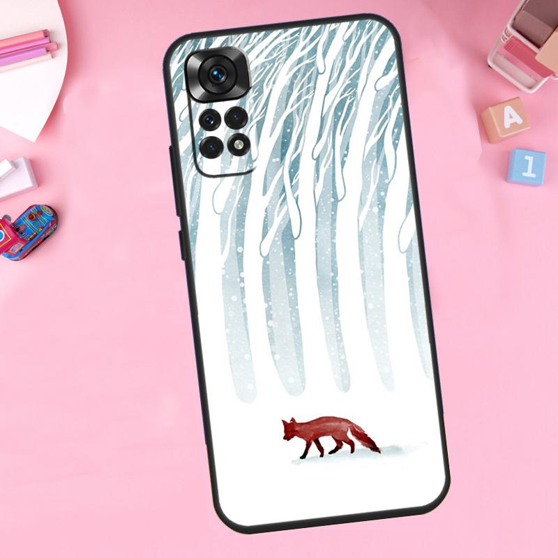 

Winter Fox Foxes For Xiaomi Redmi Note 14 10 11 12 13 15 Pro Plus Phone Case For Redmi 15 15C 14C 12C 10C 13C Redmi 10C