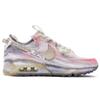Nike Air Max 90 Fabric Slip Resistant Abrasion Resistant Low Top Casual Shoes Women's Beige Gray Pink DC9450-001(Team80-)