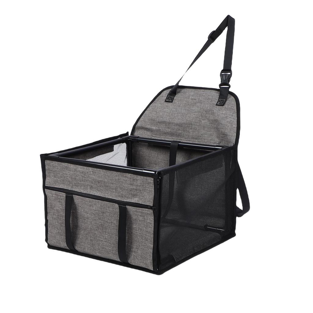 Dog Car Seat Waterproofing Folding Pet Car Seat Carrier Crate with Breathable Mesh for Travel Road Trip