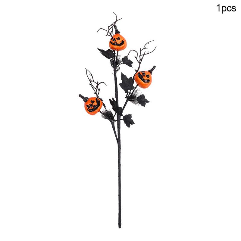 

1/3/5 шт. Хэллоуин Ветки Искусственная Тыква Лист Клена Стебель Цветы Хэллоуин Украшение для Вечеринки Для Дома DIY Ваза Фото Реквизит