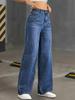 2025 Autumn/Winter Women’s High-Waisted Straight Denim Pants