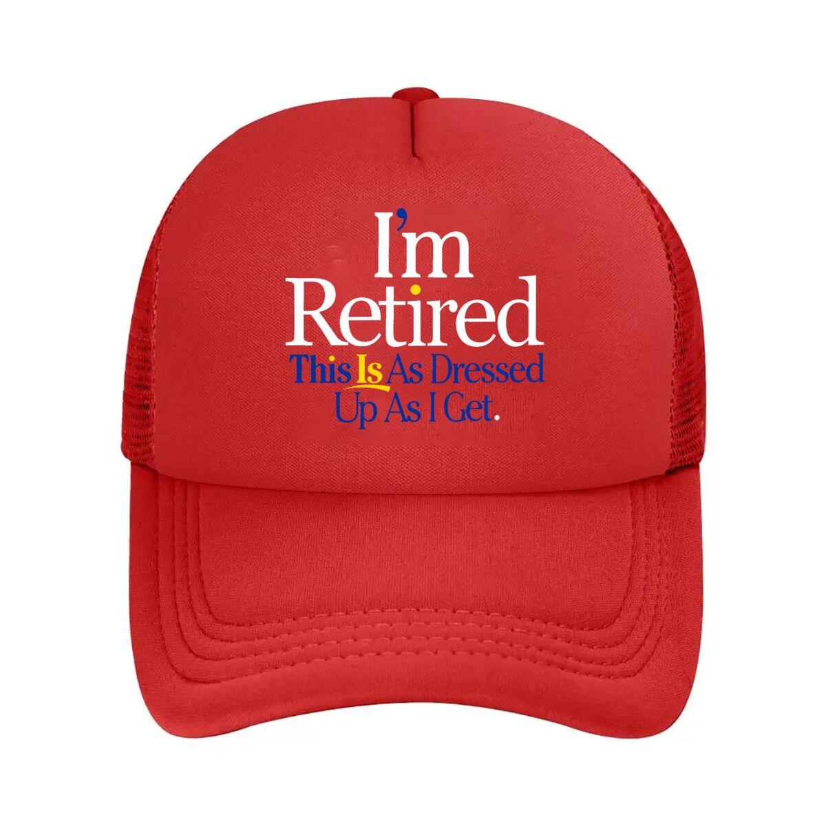 Funny Retired RetireUnisext Gift Mesh Baseball Cap Hip Hop Adjustable