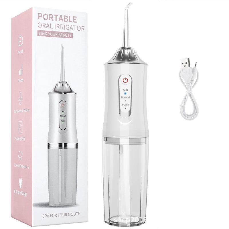 Přenosný elektrický ústní irigátor a ústní sprcha pro domácí použití, odstraňování zubního kamene a čištění zubů