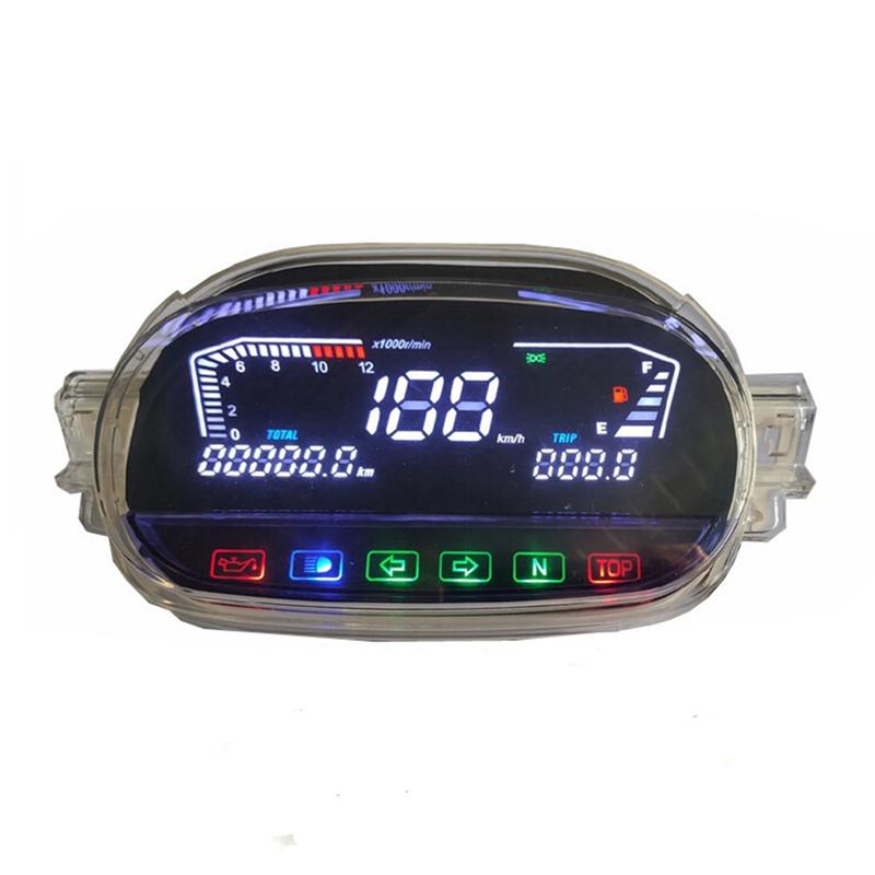 Motorcycle LED Digital Speedometer RPM Digital Tachometer For Y1255ZR Y125Z