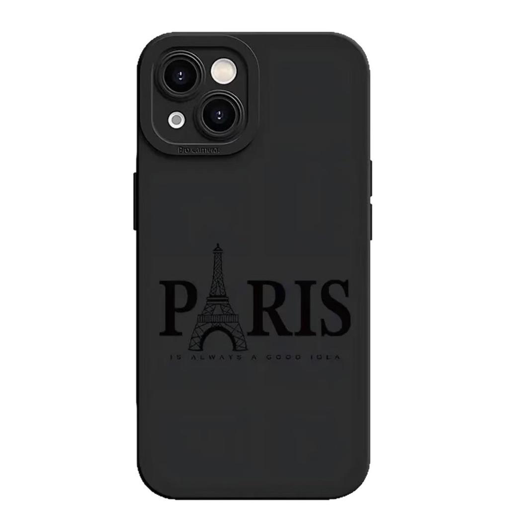 Paris English for Iphone17pro Mobile Phone Case Apple 15 Anti-drop 14 European and American 13promax New 16x