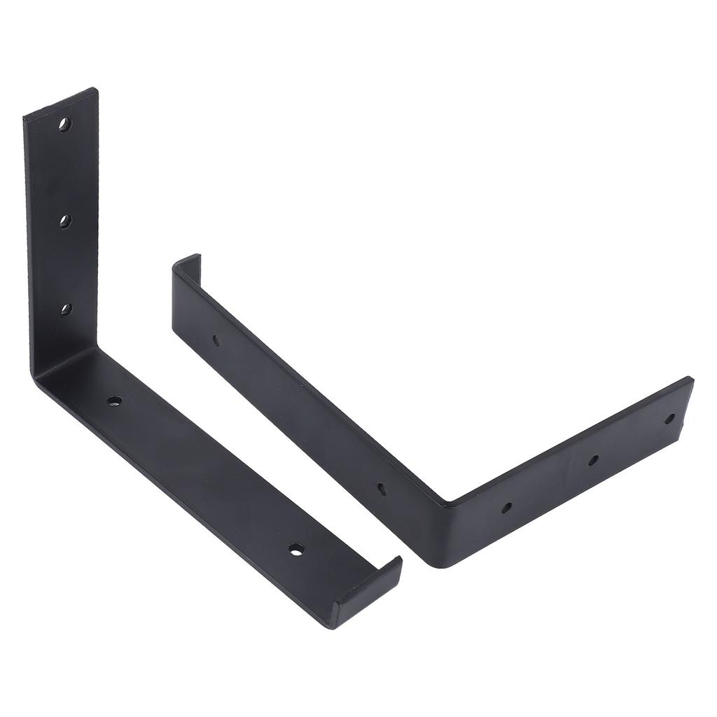 2 Pcs Wall Mount L Shaped Bracket Heavy Duty Iron L Corner Brace Joint Angle Shelves Support