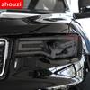 For Jeep Grand Cherokee WK2 2014- Car Headlight Tint Black Protective Film Protection Transparent TPU Sticker 2 Pcs