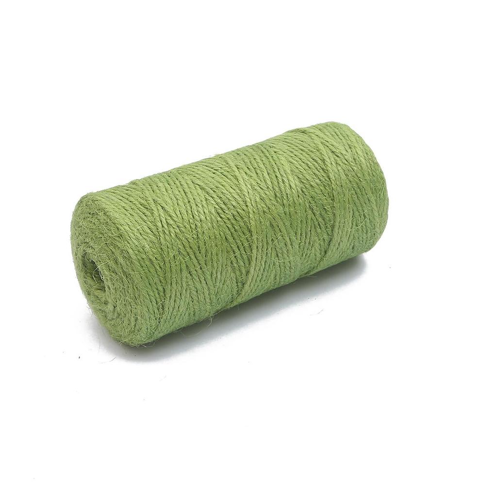 100M/Roll 2mm Natural Burlap Hessian Jute Twine Cord Rope String Gift Packing Strings Christmas Event & Party Supplies DIY Decor
