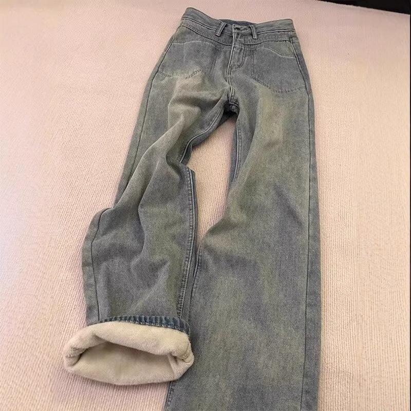 Dámské džíny s vysokým pasem, úzké, s širokými nohavicemi - Kolekce jaro/podzim/zima 2024