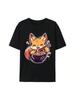 Cute Japanese Kawaii Fox Eating Ramen Teens Tees Print Family Normal Pure WomenT Shirt Normal Clothing Shirt Graphic T Shirts