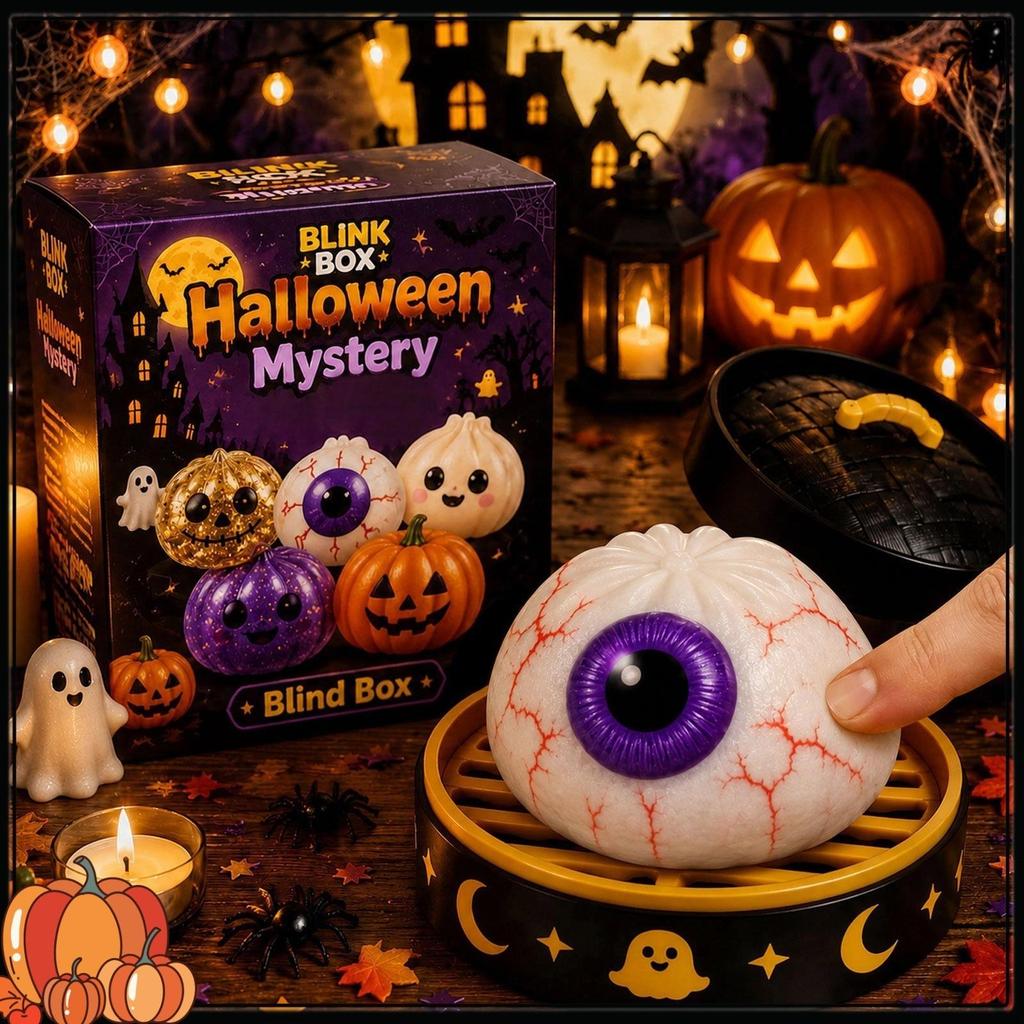 Squeezing Happy Ghost Dumplings Halloween Dumplings - Elasticity and Rebound to Relieve Stress - Terrifying Toy