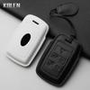 Leather Car Key Case Cover Shell for Land Rover Range Rover Sport Evoque Velar Discovery Jaguar XE XF E-Pace F-Pace XJ Keychain