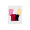 T2F Girls Solid Regular Fit TShirt Pack of (GLSTSRT0 Multi Years6 Years)