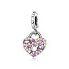 925 Silver Lock&Key Charms Lucky Heart Shaped Key Beads Pendants Fit Necklace Bracelet DIY Fine Jewelry Gift