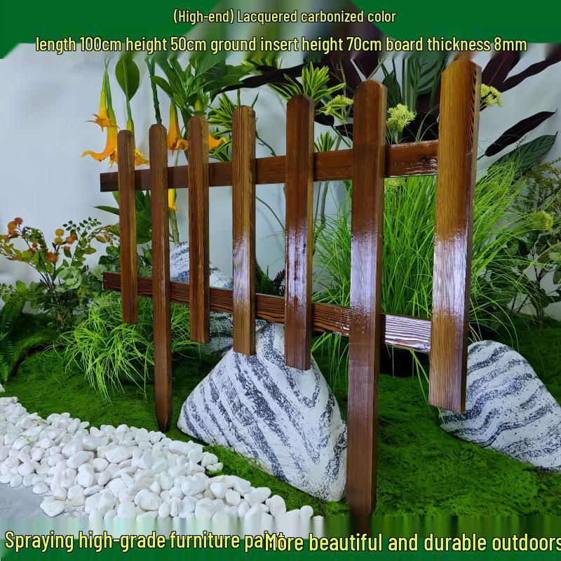Outdoor Garden Decorative Wooden Picket Fence for Yard and Flower Beds