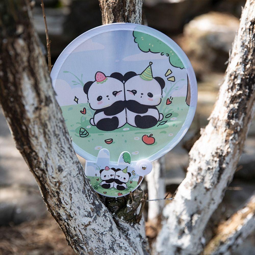 Round Collapsible Pocket Fan Mini Foldable Fan Creative Handheld Fan  Summer