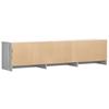 TV Stand with LED Lighting Grey Sonoma 165 X 34 X 40 Cm