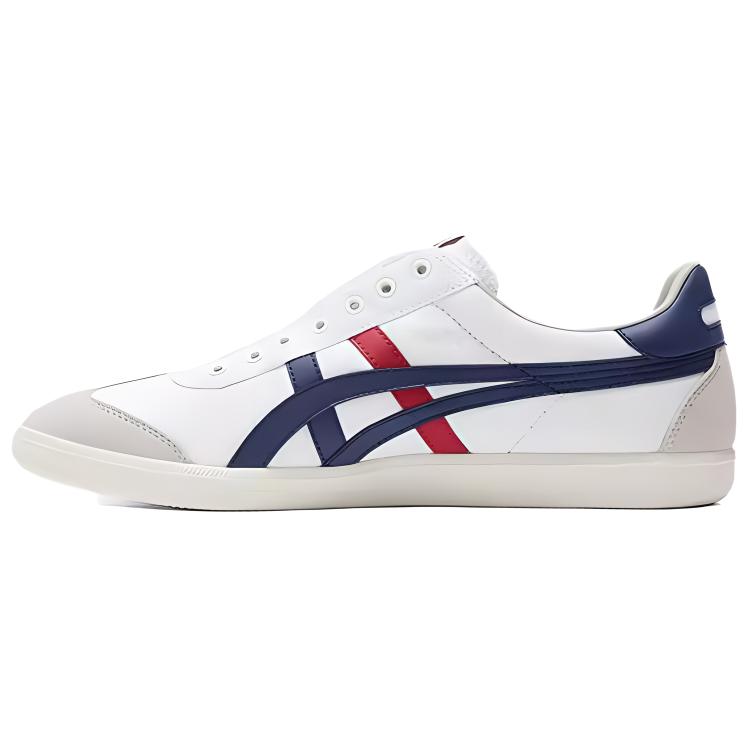 

New Onitsuka Tiger Tokuten SLIP on German Army Trainers Anti Slip Wear Resistant Low Top Skateboard Shoes Unisex White Blue 1183C129-100 36