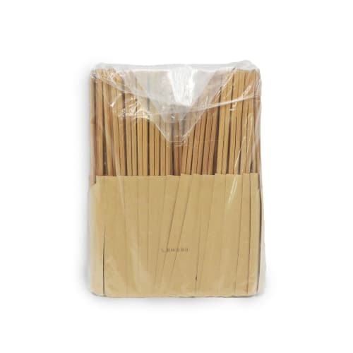 Yamato Bussan Disposable Chopsticks, Unbleached Bamboo Chopsticks, Hakama, 24cm, 100 Pairs, Bag, Commercial Use