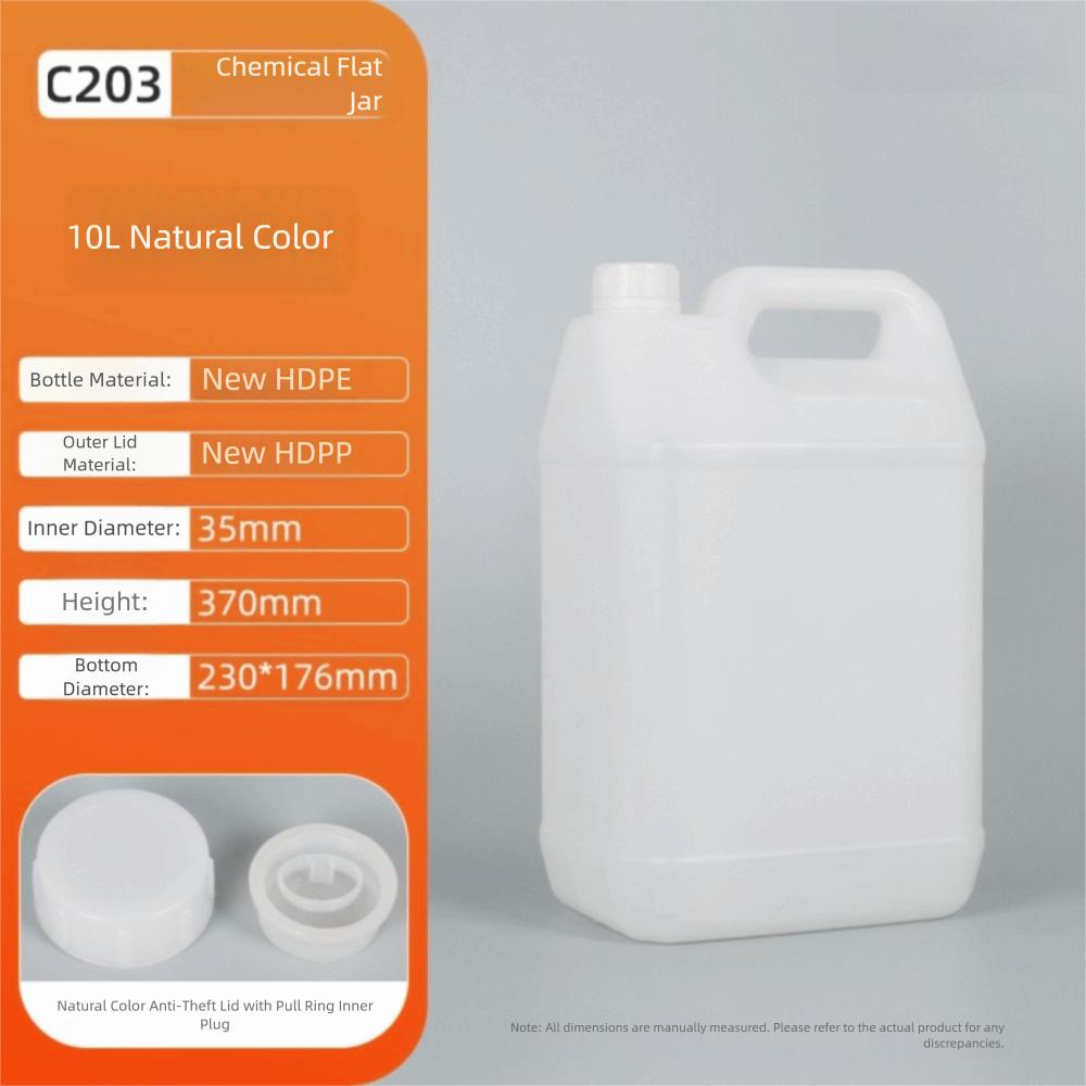 1/2/3/4/5/6/10L Plastic Airtight Bottle Food Grade Oil Jerrican Multipurpose HDPE Bucket  Yogurt