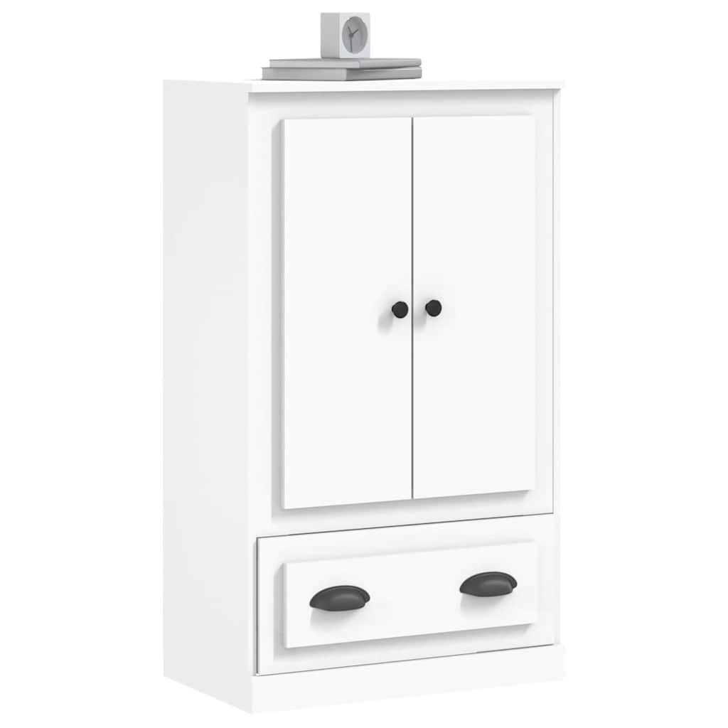 Vidaxl Kredens, Biały, 60X35,5X103,5 Cm, Materiał Drewnopochodny