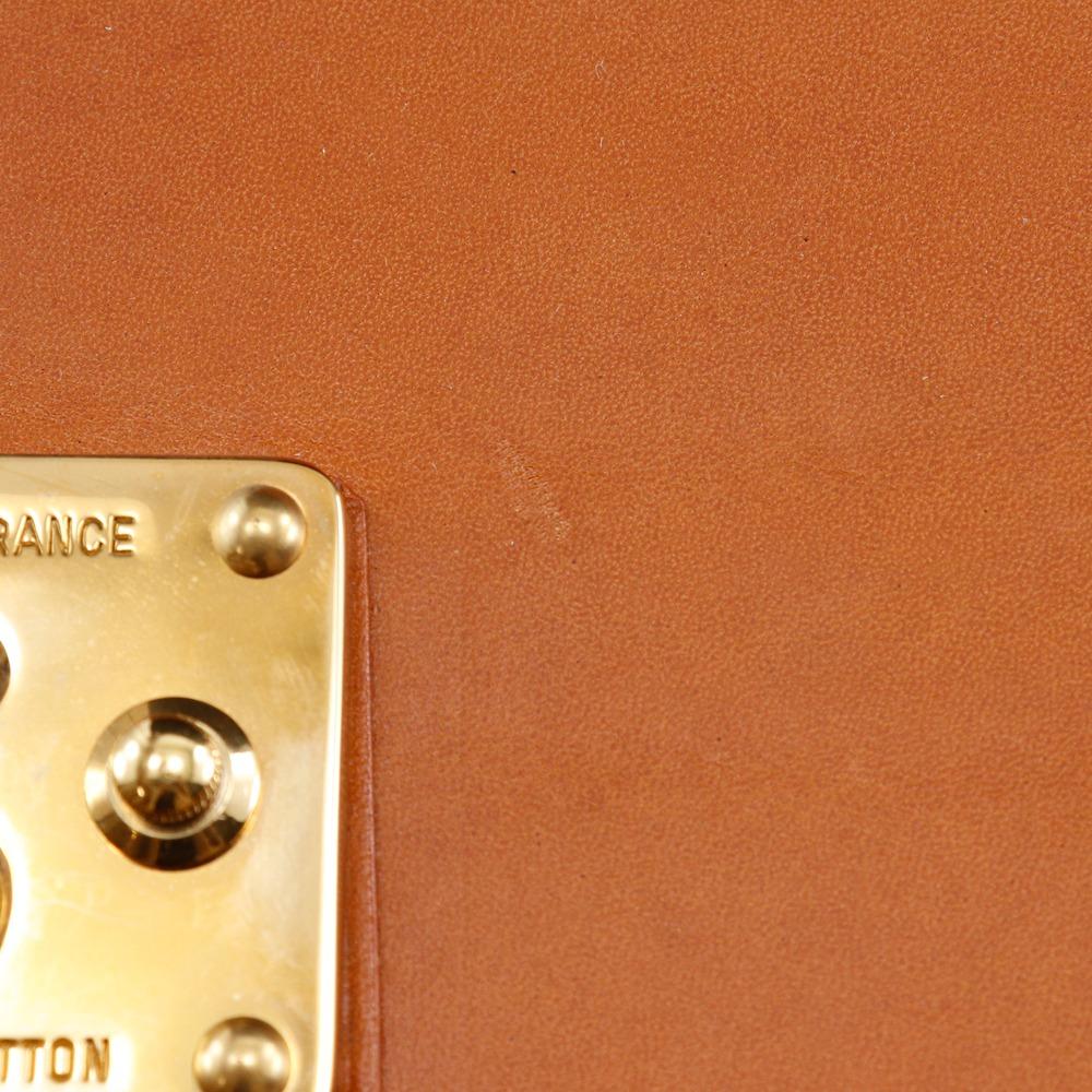 LOUIS VUITTON Selbit Business bag Nume leather vintage Camel Nomad mens Used