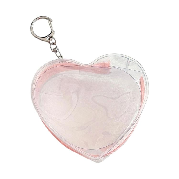 Bolsa Transparente para Exhibición de Figuras con Llavero Bolsas Portátiles Pequeñas para Guardar Muñecas Estuche Portátil con Llavero Regalo para Mujeres