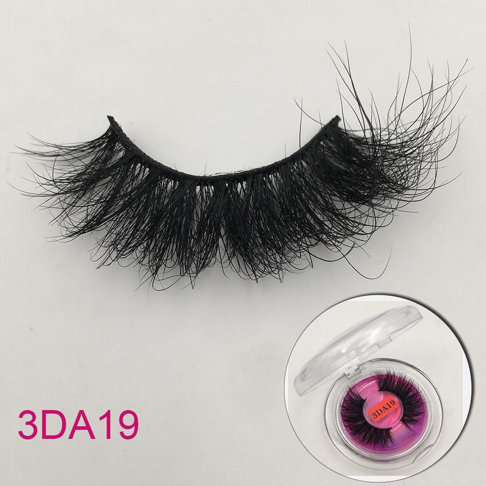 RED SIREN Mink Eyelashes 25mm Lashes 1 Pair Fluffy Messy 3D False Eyelashes Long Natural Lashes Wholesale Makeup Mink Lashes