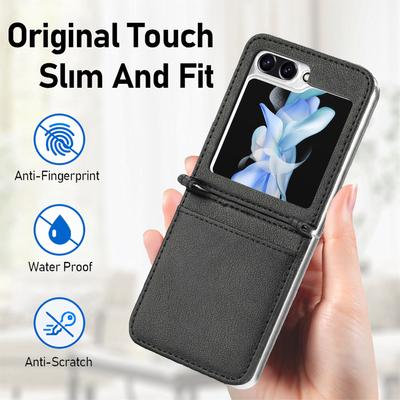 Stoßfeste Handytasche für Samsung Galaxy Z Flip6 5G Flip5 Flip 6 5 Flip4 Flip3 Flip2 Flip1 Flip 1 2 3 4 Kartenhalter