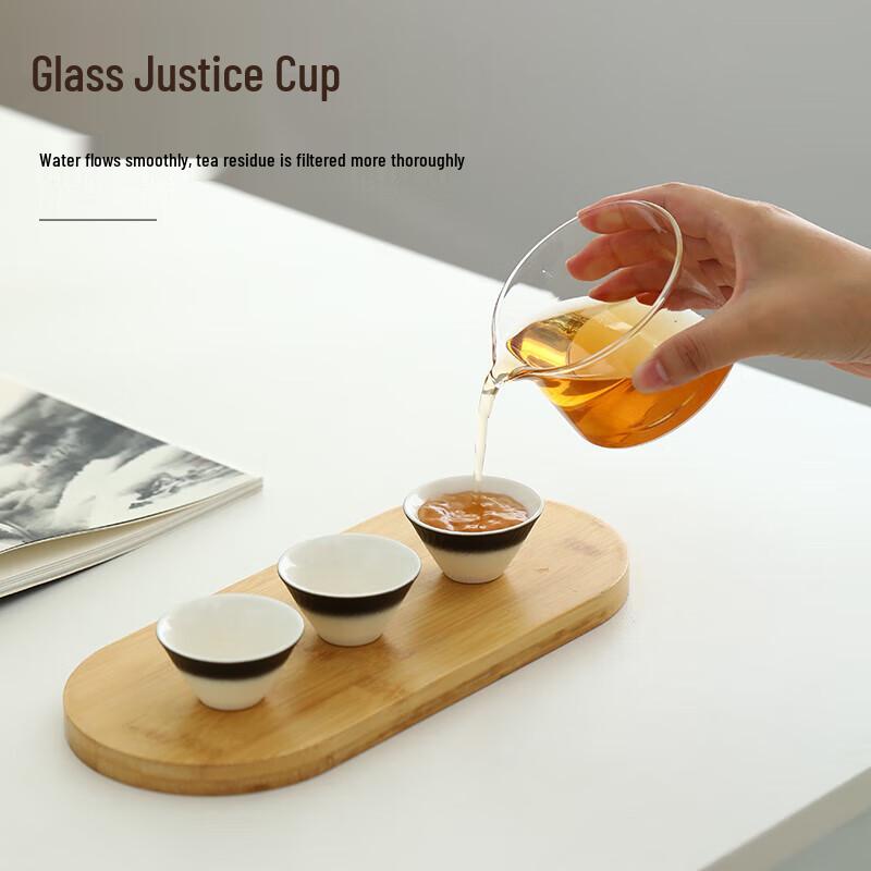 Haolaibao Ceramic Travel Tea Set (1 Pot, 3 Cups)