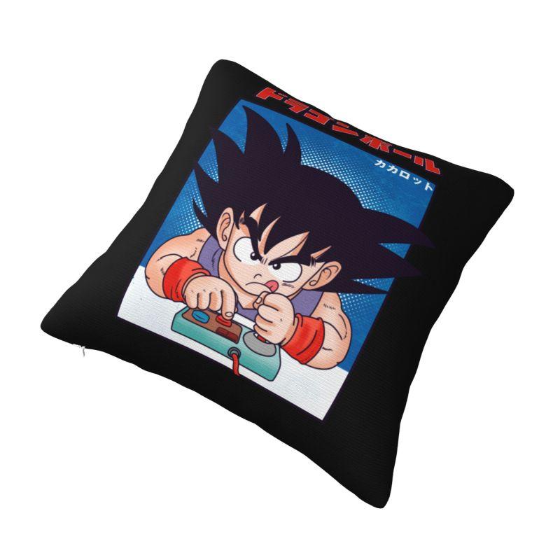 Custom Fashion Dragons Ball Goku Anime DBZ Cushion Cover 40x40cm Soft Throw Pillow Case for Sofa Square Pillowcase