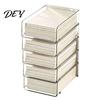 School Supply Storage Paper Organizer Letter Tray, Acrylic Stackable Desk File Organizer, Clear Plastic Bin Holder Sorter for Documents, Files,
