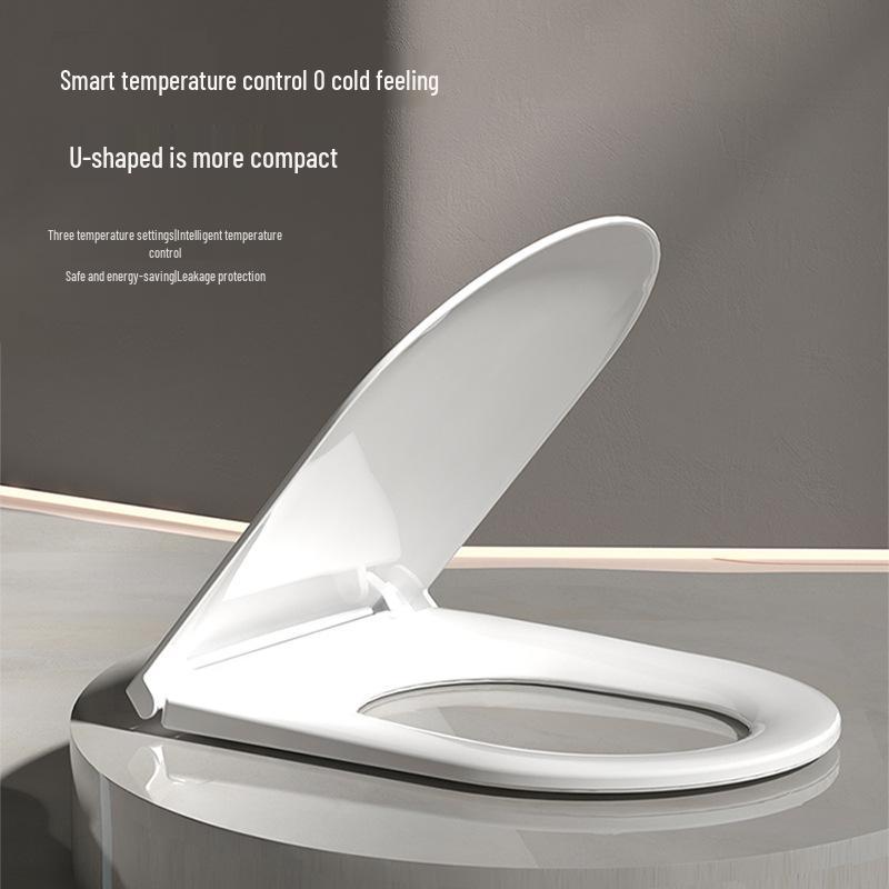 Smart Heated Toilet Seat Cover with Automatic Flip-Up and Foam Shield