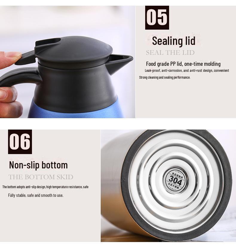 2L Edelstahl-Vakuum-Thermoskanne mit großem Fassungsvermögen