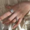 Women's Fashion Geometric Baroque Pearl Ring: Unique Open Index Finger Design