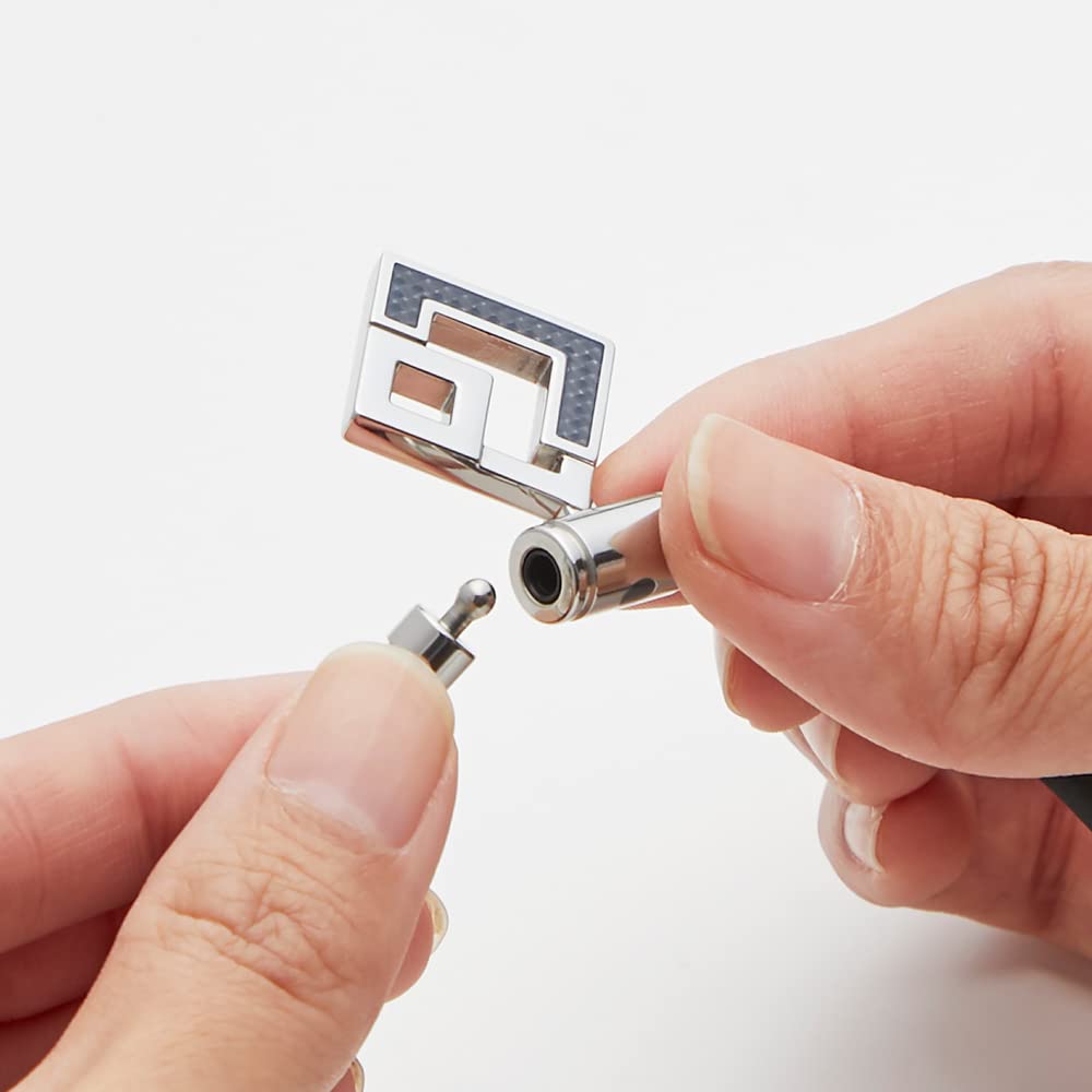 Colantotte TAO Necklace AURA Silver Carbon, Limited Edition Color, LL Size, 51cm