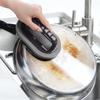 Reusable Sponge Kitchen Pot Brush With Handle For Easy Cleaning And Decontamination Washable And Eraser Cleaning
