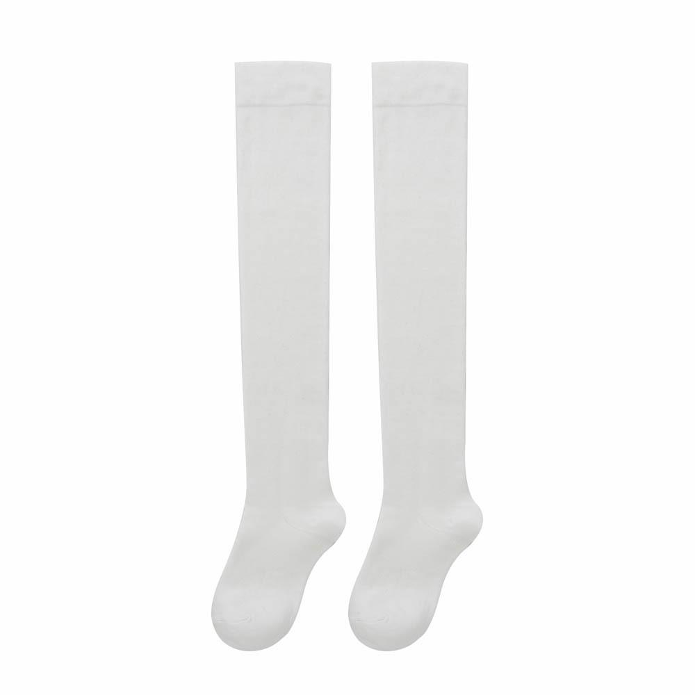 Solid-colored Long Socks, Solid-colored Pressure Knee-high Socks, Autumn and Winter Socks, Student Long Stockings, High-top Cotton Women's Socks