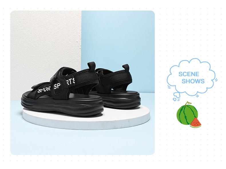 Cool Soft Sole Outdoor Boys' Sandals - Summer Versatile & Simple Style for Primary School Students