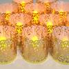 Elegant Set Of 12 Led Electronic Candles With Pvc Hollow Pattern For Weddings And Parties