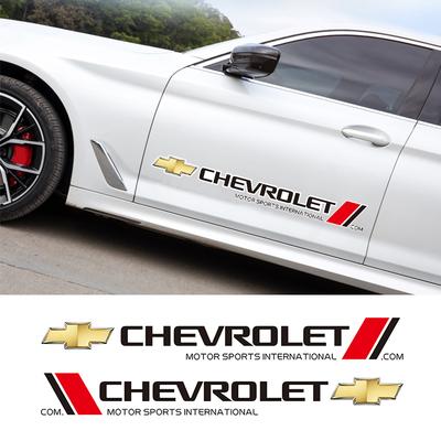 2 Stück Auto Tür Seitenaufkleber Auto Karosserie Styling Dekor Aufkleber für Cruze Spark Captiva Suburban Camaro Malibu Colorado