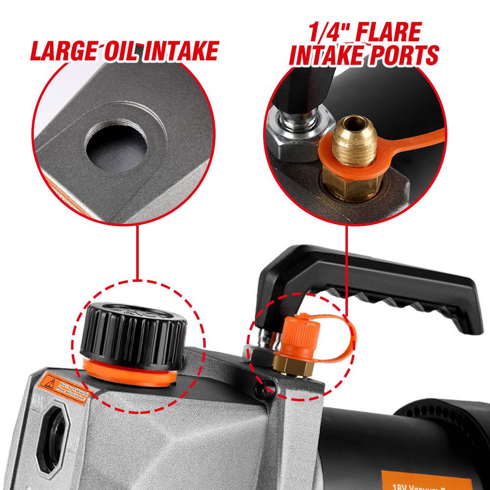 7CFM 5PA 1/2HP 1/4 Air Inlet  For Household Air Conditioning For Battery Cordless Refrigerant Vacuum Pump