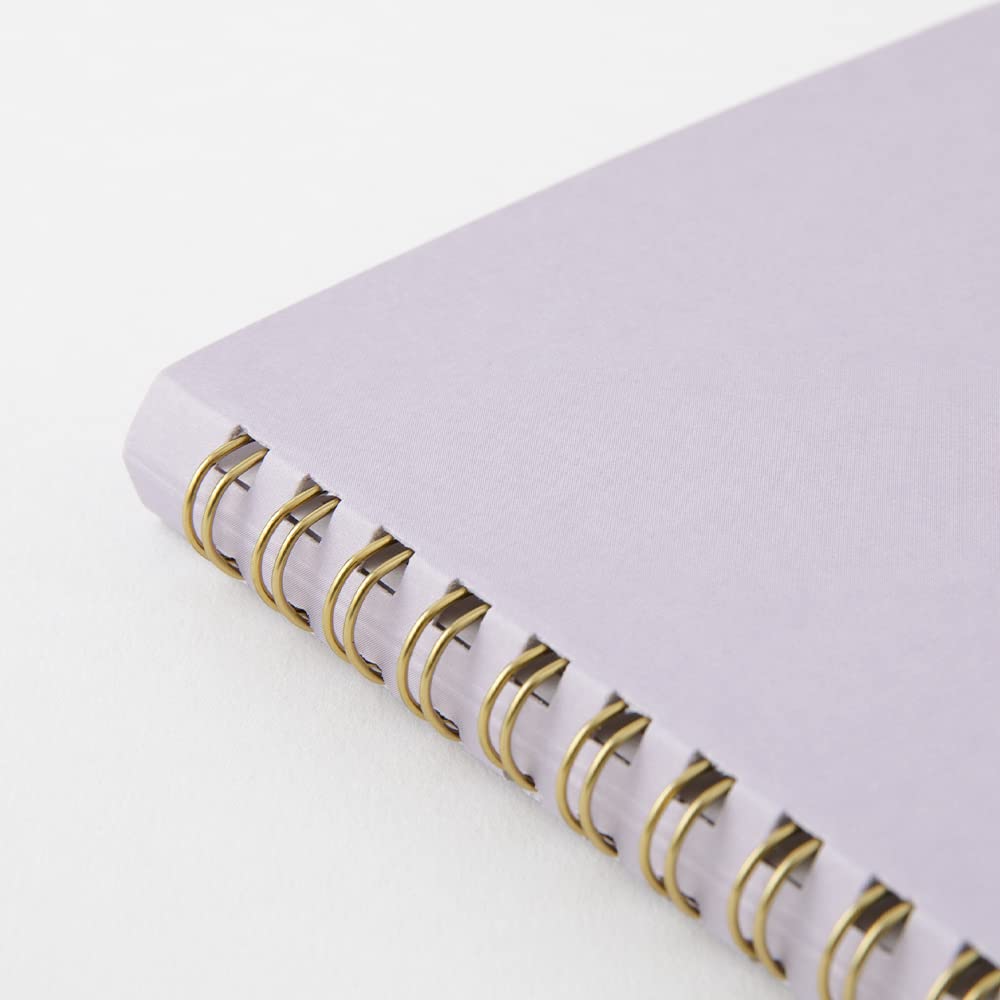 MIDORI Ring-Bound Notebook, Color Dot Grid, A5 - Purple