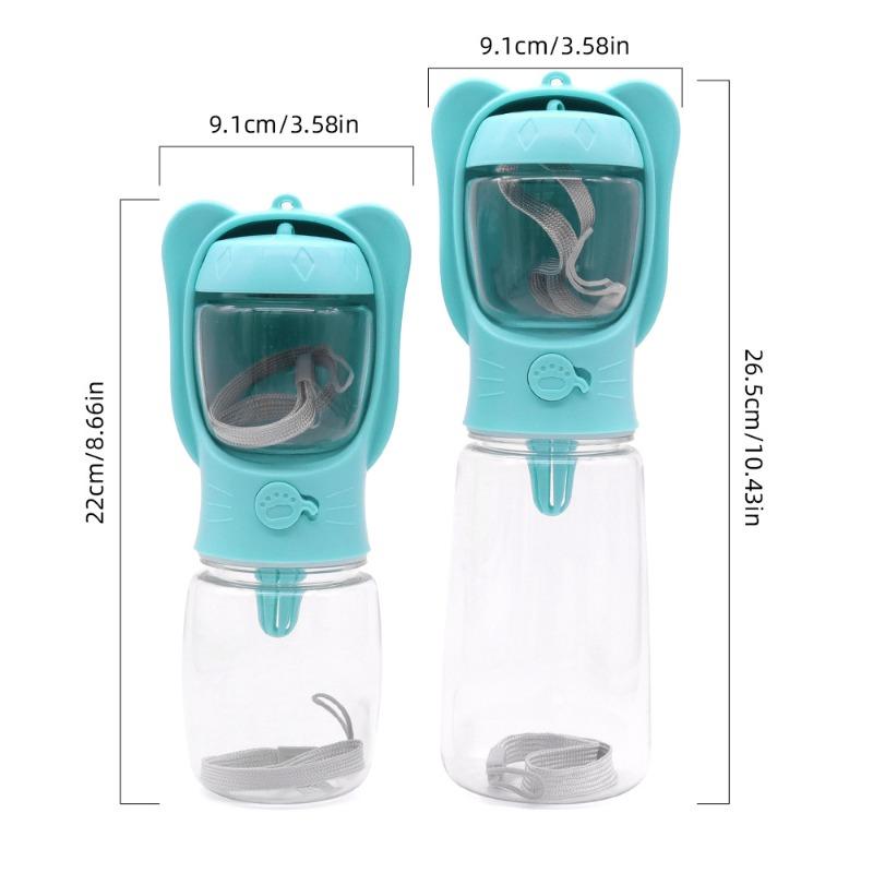 Haustier-Wasserspender Zwei-in-Eins, Outdoor-Hunde-Wasserspender, Reisebecher, Outdoor-Hunde-Wasserflasche, Katzen- und Hundeartikel, Wasser- und Futternapf