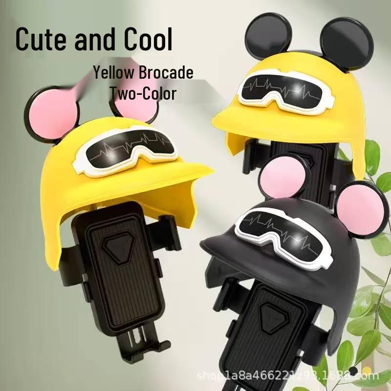 

Mickey Head Phone Holder for Scooter & Motorcycle Navigation Rearview Mirror - Holder
